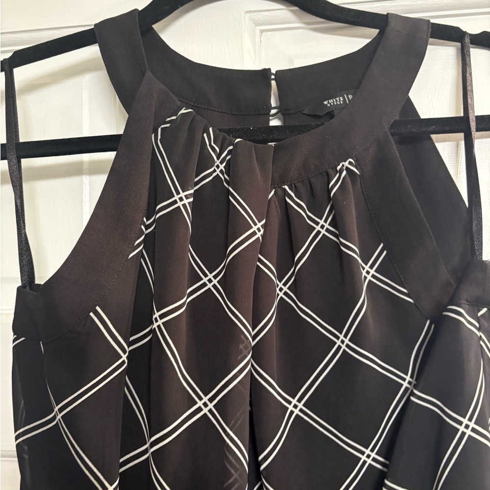 White House Black Market Black and White Women's Dress S - Picture 2 of 11